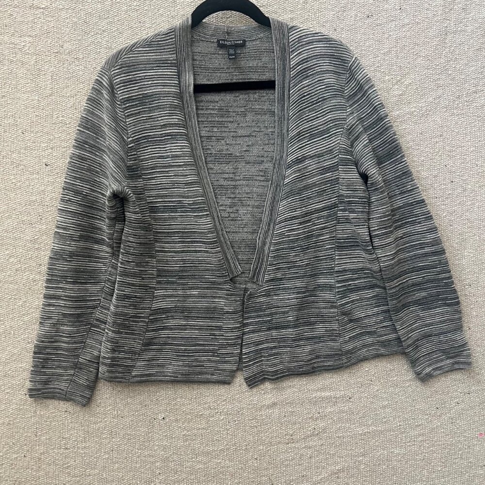 Eileen Fisher Women’s Cardigan Petite Small Black Gray